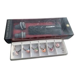 Cork Pops Vacuum Wine Saver Paper Source 6 Wine Charms New